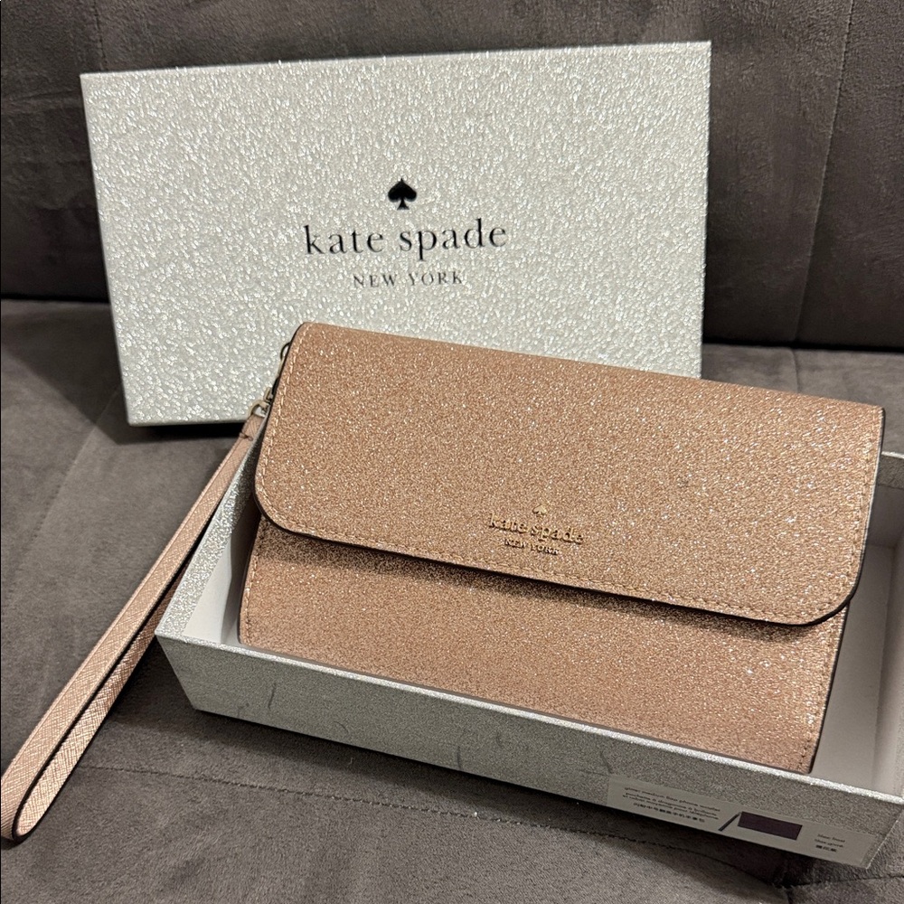 Kate Spade Rose Gold Wristlet